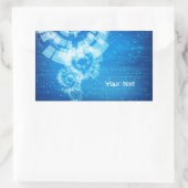 Aufkleber im technischen Stil (Tasche)