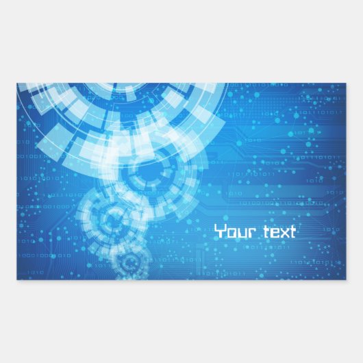 Aufkleber im technischen Stil (Vorderseite)