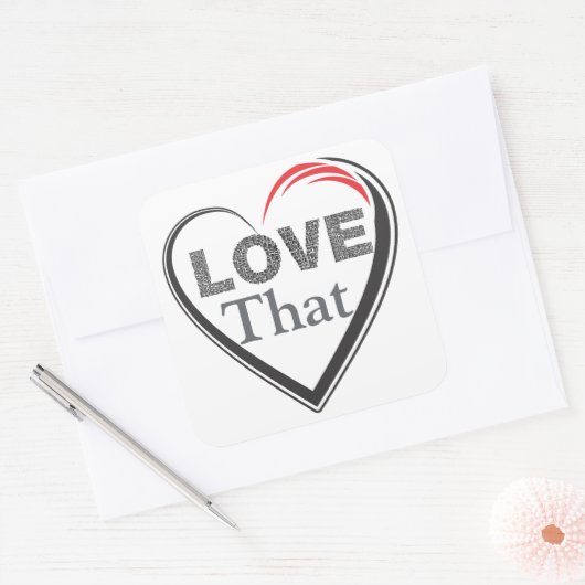 Aufkleber im Wert von Liebe (Umschlag)