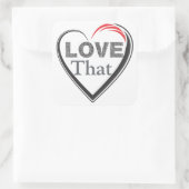 Aufkleber im Wert von Liebe (Tasche)