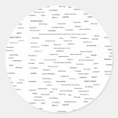 Aufkleber in allen Sprachen (Vorderseite)