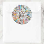 Aufkleber in Fremdwährung (Tasche)