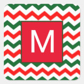 Aufkleber in Grün und Rot (Vorderseite)