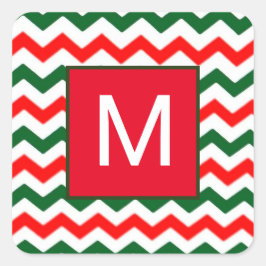 Aufkleber in Grün und Rot