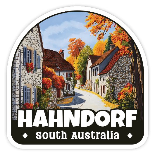 Aufkleber in Hahndorf, Adelaide Südaustralien