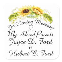 Aufkleber in Memoriam