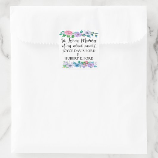 Aufkleber in Memoriam (Tasche)