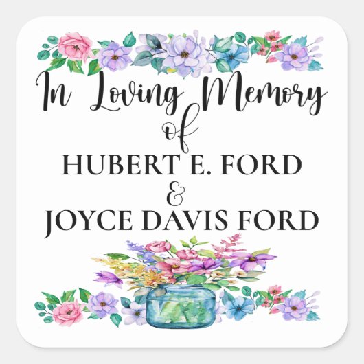 Aufkleber in Memoriam (Vorderseite)