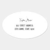 Aufkleber in Oval-Form (Vorderseite)