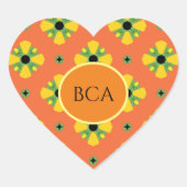 Aufkleber Initialen Niedlich Gastgeschenk Spaß BD (Vorderseite)