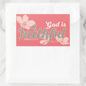 Aufkleber, Inspiration, Glaube, Koralle Rechteckiger Aufkleber (Tasche)