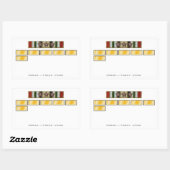 Aufkleber Irak 6 Monate mit 3 Wahlkampfstar (Blatt)