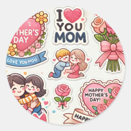 Aufkleber ist Liebe Mum für den Muttertag