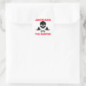 Aufkleber - JACKASS, der Martini (Tasche)