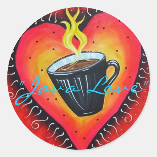 Aufkleber "Java-Liebe", Blatt von 20 (Vorderseite)