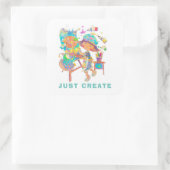 Aufkleber "JUST CREATE" (Tasche)
