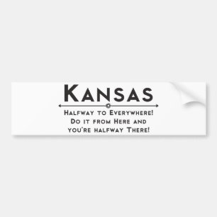 Aufkleber Kansas Bumber Autoaufkleber