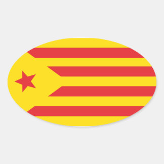 Aufkleber Katalanische Flagge "Serenya"