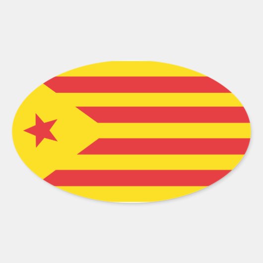 Aufkleber Katalanische Flagge "Serenya" (Vorderseite)