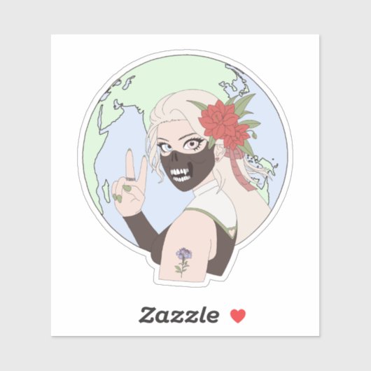 Aufkleber Ki 3 (Erde) (Blatt)