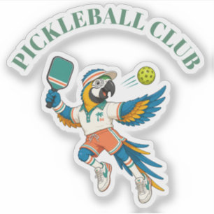 Aufkleber Kids Personalisierter Pickleball Club-Ma