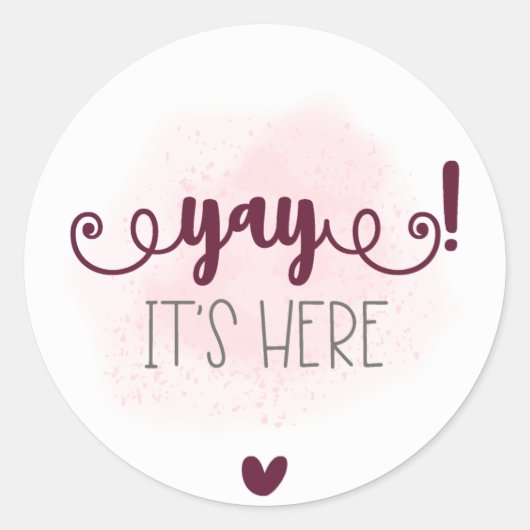 Aufkleber, klassische Rundkleber. Runder Aufkleber (Vorderseite)