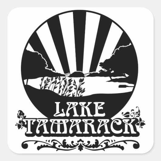 Aufkleber: Klassisches LT-Design Quadratischer Aufkleber (Vorderseite)