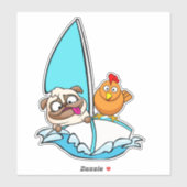 Aufkleber. Kleine Küken Aufkleber (Blatt)