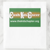 Aufkleber "Krebs der Kinder zerschlagen: Das Kapit (Tasche)