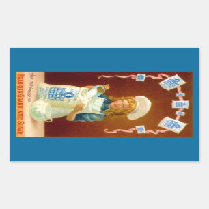 Aufkleber-Küchen-Vintages Rechteckiger Aufkleber