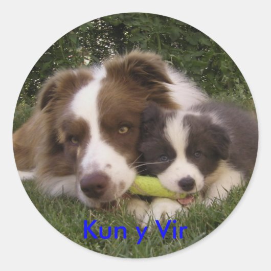 Aufkleber Kun und Vir (Vorderseite)