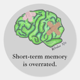 Aufkleber "Kurz-term-memory"