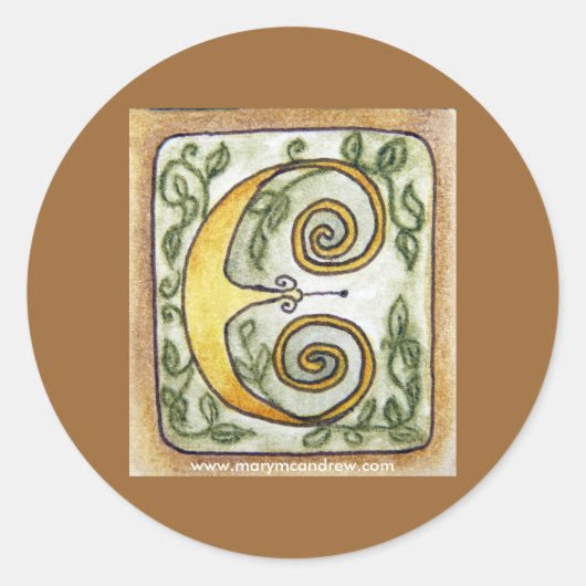 Aufkleber "Letter E" (Vorderseite)