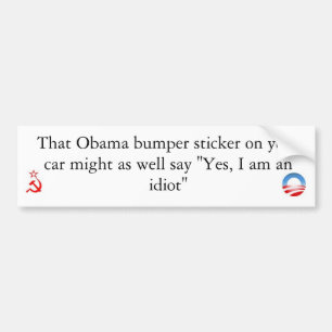 Aufkleber-Leute Obama Bumer sind Idioten Autoaufkleber