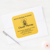 Aufkleber (lg sq)- Honey Business - Bienen auf Com (Umschlag)