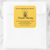 Aufkleber (lg sq)- Honey Business - Bienen auf Com (Tasche)