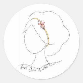 Aufkleber "Liebe One Another", handgezeichnet