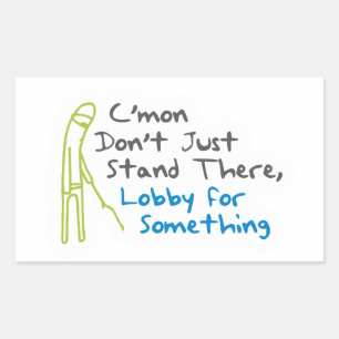 Aufkleber - Lobby für etwas