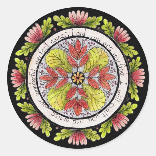 Aufkleber "Lord My God" (Vorderseite)