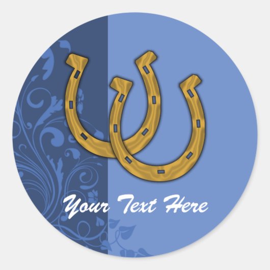 Aufkleber - Lucky Horseshoe Floral (Vorderseite)