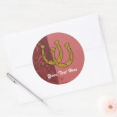 Aufkleber - Lucky Horseshoe Floral (Umschlag)