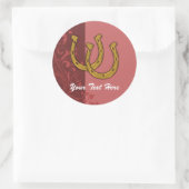 Aufkleber - Lucky Horseshoe Floral (Tasche)