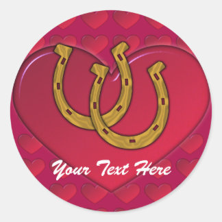Aufkleber - Lucky Horseshoe Kleeblatt