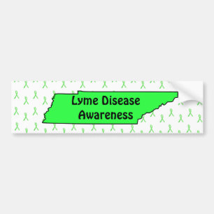 Aufkleber Lyme-Borreliose-Bewusstsein IN Tennessee Autoaufkleber