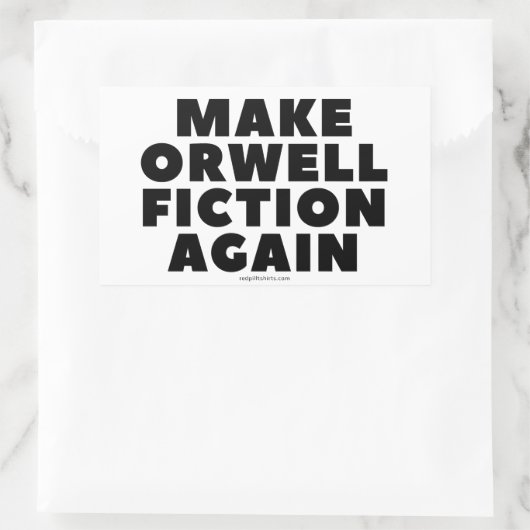 Aufkleber "Make Orwell Fiktion Again" (Tasche)