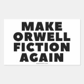 Aufkleber "Make Orwell Fiktion Again" (Vorderseite)