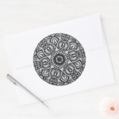 Aufkleber, Mandala-Art-Design-Aufkleber, ortsfeste Runder Aufkleber (Umschlag)
