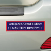 Aufkleber 'Manifest Density' Autoaufkleber (Auf Auto)