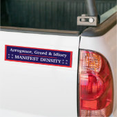 Aufkleber 'Manifest Density' Autoaufkleber (Auf Lkw)