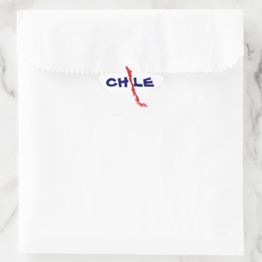 Aufkleber Mapa Chile 2 (Tasche)
